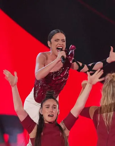 Blanca Paloma, en el tercer ensayo de Eurovisión 2023. Blanca Paloma, en el tercer ensayo de Eurovisión 2023.