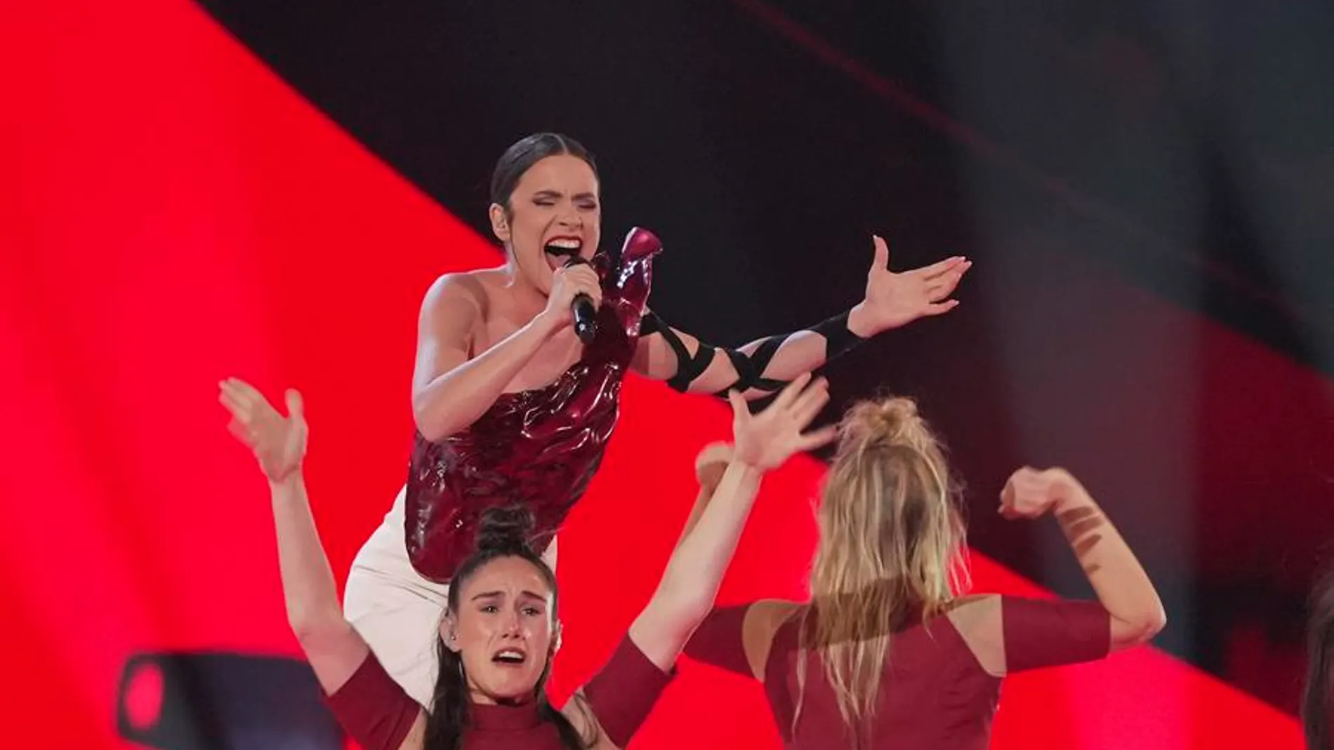 Blanca Paloma, en el tercer ensayo de Eurovisión 2023. Blanca Paloma, en el tercer ensayo de Eurovisión 2023.