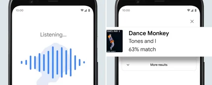 El buscador de Google utilizando el reconocimiento de voz. El buscador de Google utilizando el reconocimiento de voz.