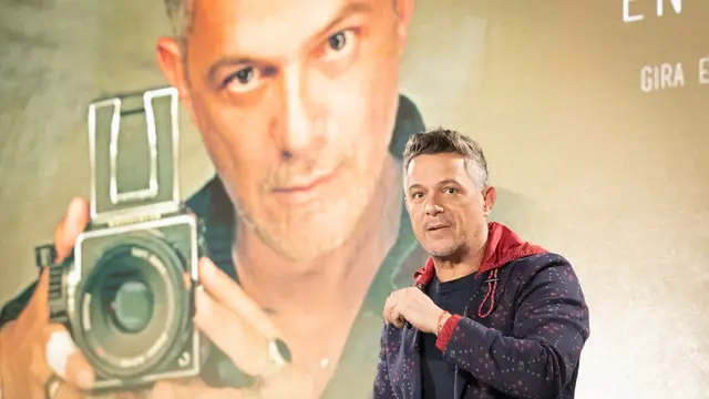 Alejandro Sanz, en la presentación del Tour En Vivo en 2022.
