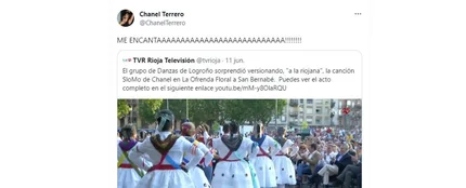 Chanel reacciona a la versión de SloMo a la riojana Chanel reacciona a la versión de SloMo a la riojana