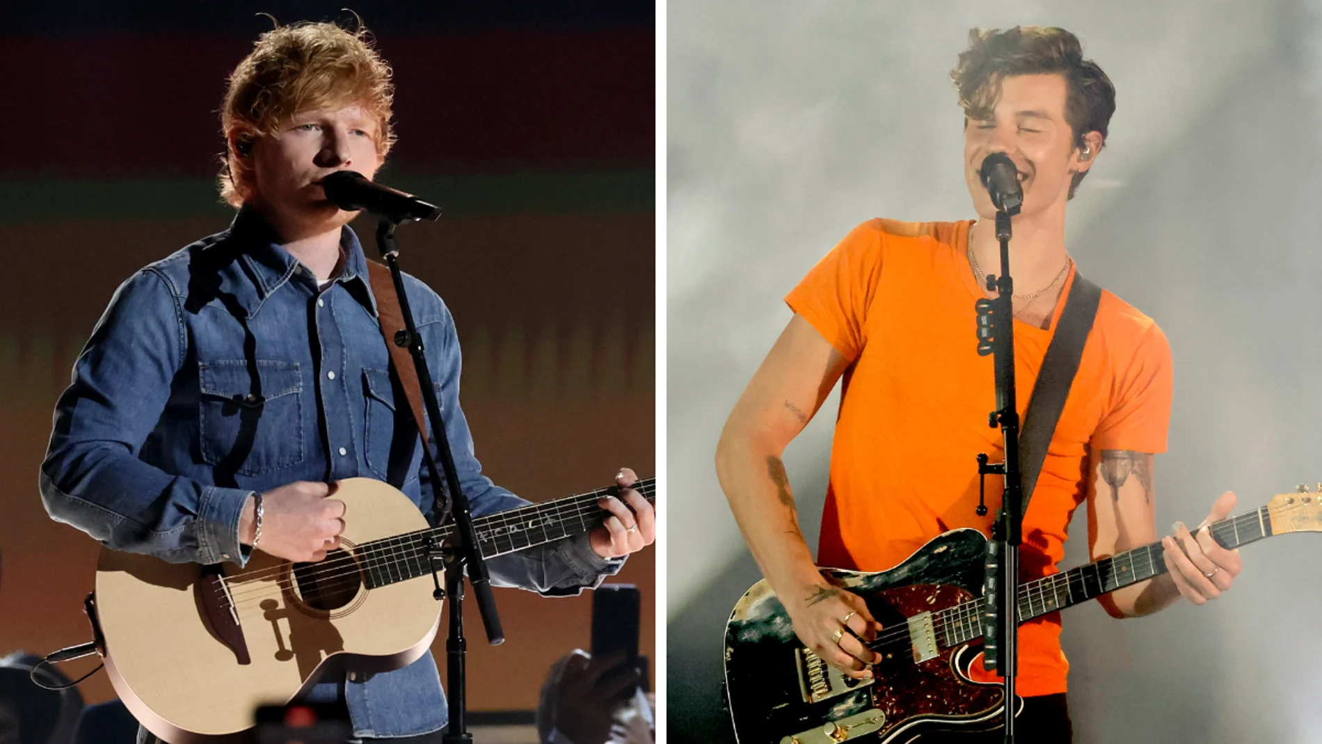 Ed Sheeran y Shawn Mendes sorprenden cantando juntos en Toronto 'Lego House' y 'There's Nothing Holding Me Back'