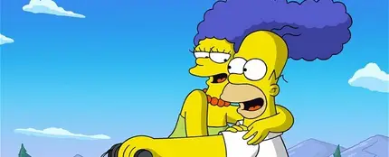 Homer y Marge, en un capítulo de 'Los Simpson'. Homer y Marge, en un capítulo de 'Los Simpson'.
