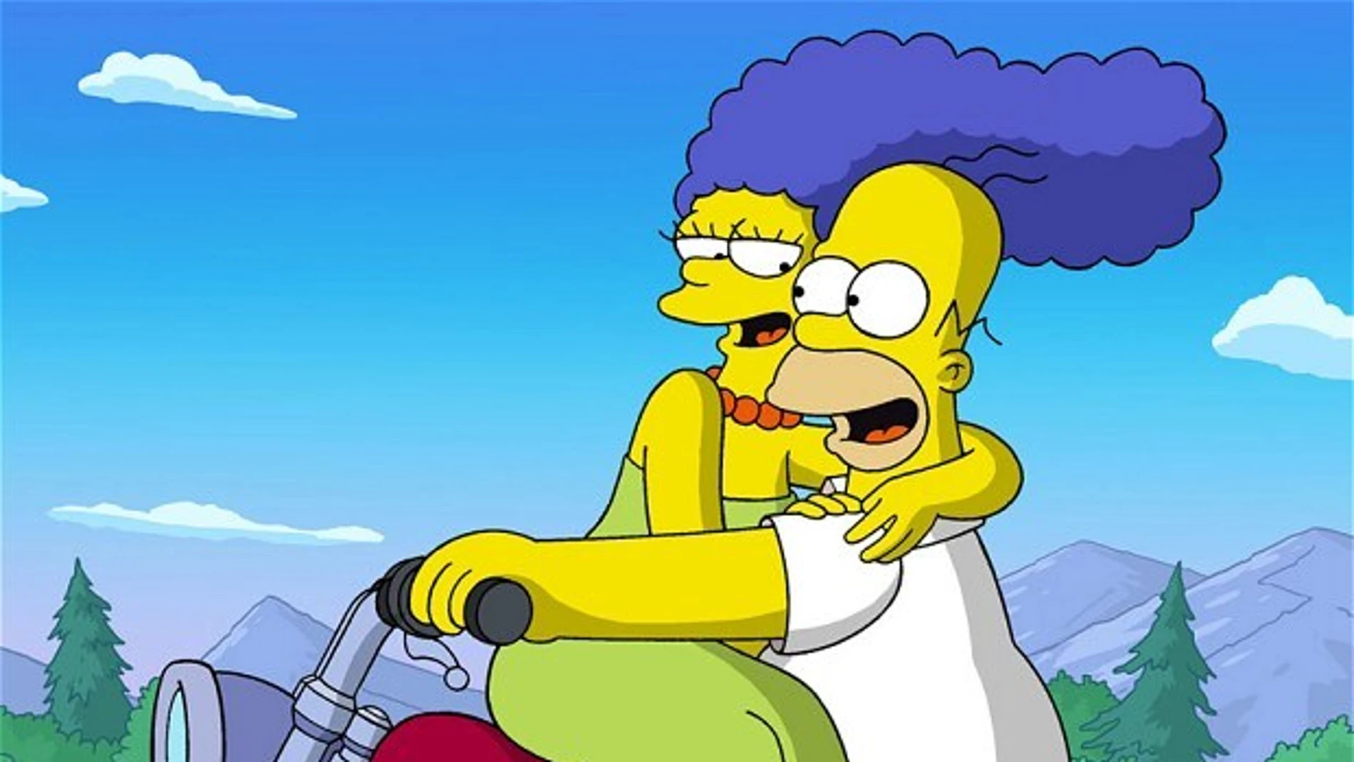 Homer y Marge, en un capítulo de 'Los Simpson'.