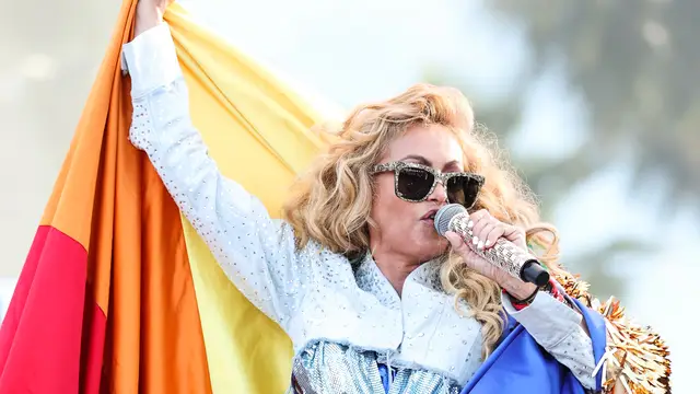 Paulina Rubio, en las fiesta del Orgullo.