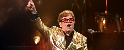Elton John, en el Glastonbury Festival 2023.