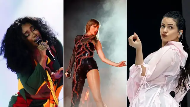 SZA, Taylor Swift y Rosalía.