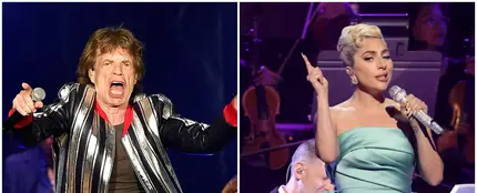 Mick Jagger y Lady Gaga Mick Jagger y Lady Gaga
