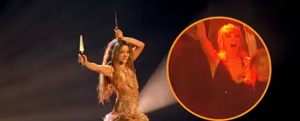 Taylor Swift reacciona al show de Shakira en los MTV VMAs 2023. Taylor Swift reacciona al show de Shakira en los MTV VMAs 2023.
