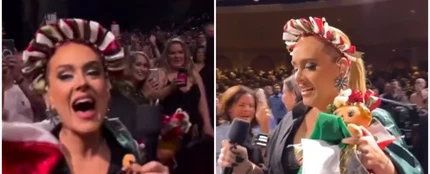 Adele saca su lado más mexicano durante un concierto en Las Vegas Adele saca su lado más mexicano durante un concierto en Las Vegas
