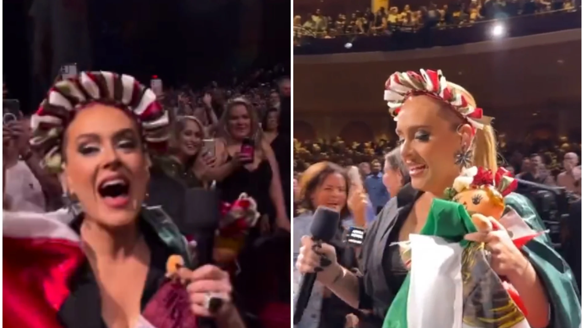 Adele saca su lado más mexicano durante un concierto en Las Vegas