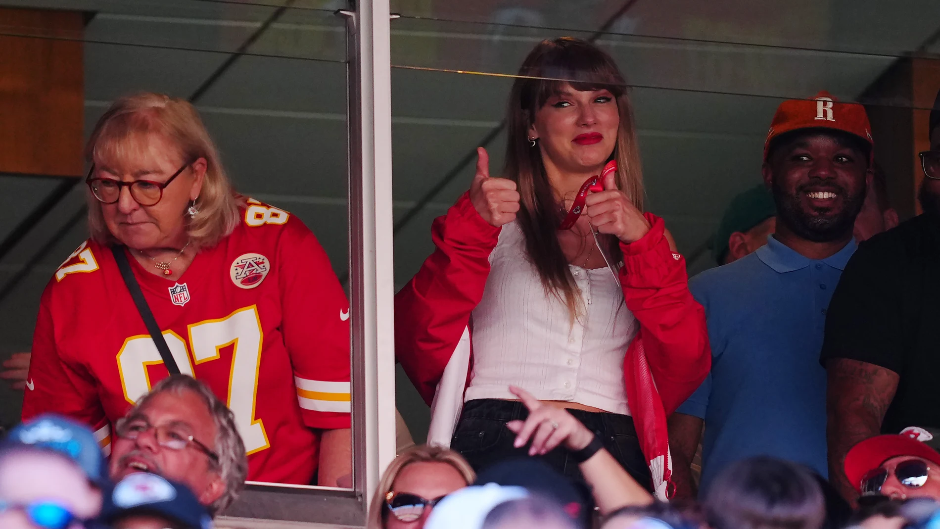 Taylor Swift en el estadio de los Kansas City Chiefs