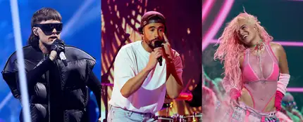 Peso Pluma, Bad Bunny y Karol G Peso Pluma, Bad Bunny y Karol G