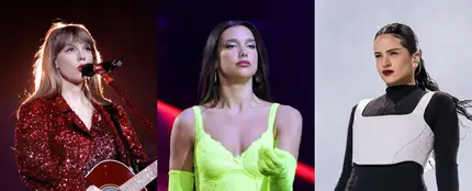 Taylor Swift, Dua Lipa y Rosalía Taylor Swift, Dua Lipa y Rosalía