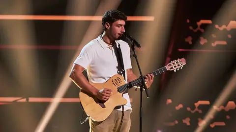 De cantar en la calle a conquistar el plató de La Voz, así ha sido la actuación de Miguel De cantar en la calle a conquistar el plató de La Voz, así ha sido la actuación de Miguel