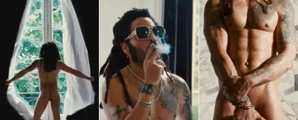 Lenny Kravitz, en el videoclip de 'TK421' Lenny Kravitz, en el videoclip de 'TK421'