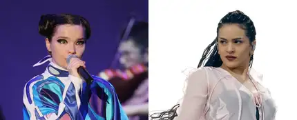 Rosalía y Björk, en imágenes de archivo. Rosalía y Björk, en imágenes de archivo.