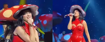 Katy Perry, en su show privado en México. Katy Perry, en su show privado en México.