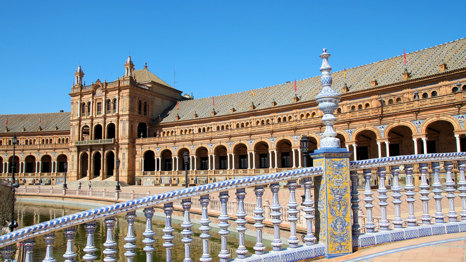 Una imagen de la Plaza de España de Sevilla.