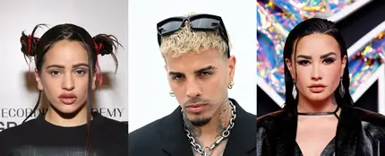 Rosalía, Rauw Alejandro y Demi Lovato Rosalía, Rauw Alejandro y Demi Lovato