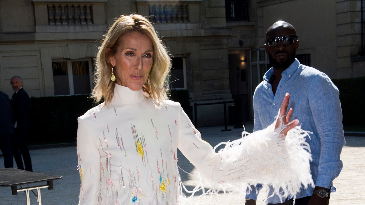 Celine Dion makes her first public appearance for the first time in three and a half years