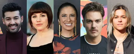 Cinco de los 16 cantantes que optan a representar a España en Eurovisión 2024. Cinco de los 16 cantantes que optan a representar a España en Eurovisión 2024.