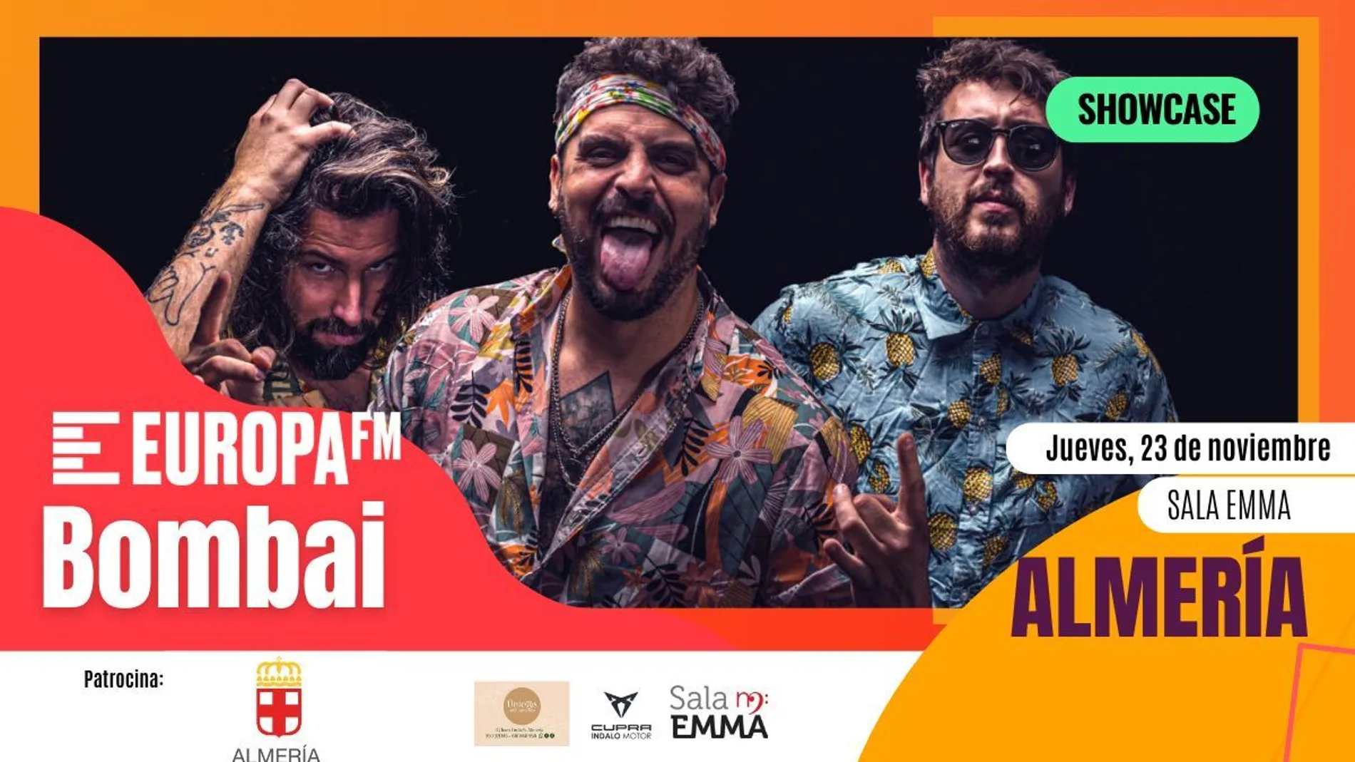 Bombai te invita a un showcase exclusivo el jueves 23 de noviembre en Almería