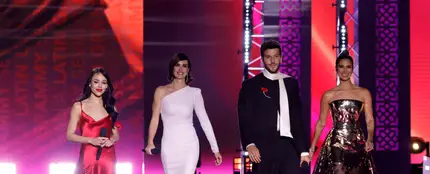 Danna Paola, Paz Vega, Sebastián Yatra y Roselyn Sánchez, presentadores de los Latin Grammy 2023. Danna Paola, Paz Vega, Sebastián Yatra y Roselyn Sánchez, presentadores de los Latin Grammy 2023.