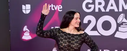 Rosalía, durante la alfombra roja de los premios Latin Grammy 2023, este 16 de noviembre en Sevilla. Rosalía, durante la alfombra roja de los premios Latin Grammy 2023, este 16 de noviembre en Sevilla.