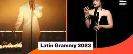 Rosalía y Rauw Alejandro en los grammy 2023 Rosalía y Rauw Alejandro en los grammy 2023