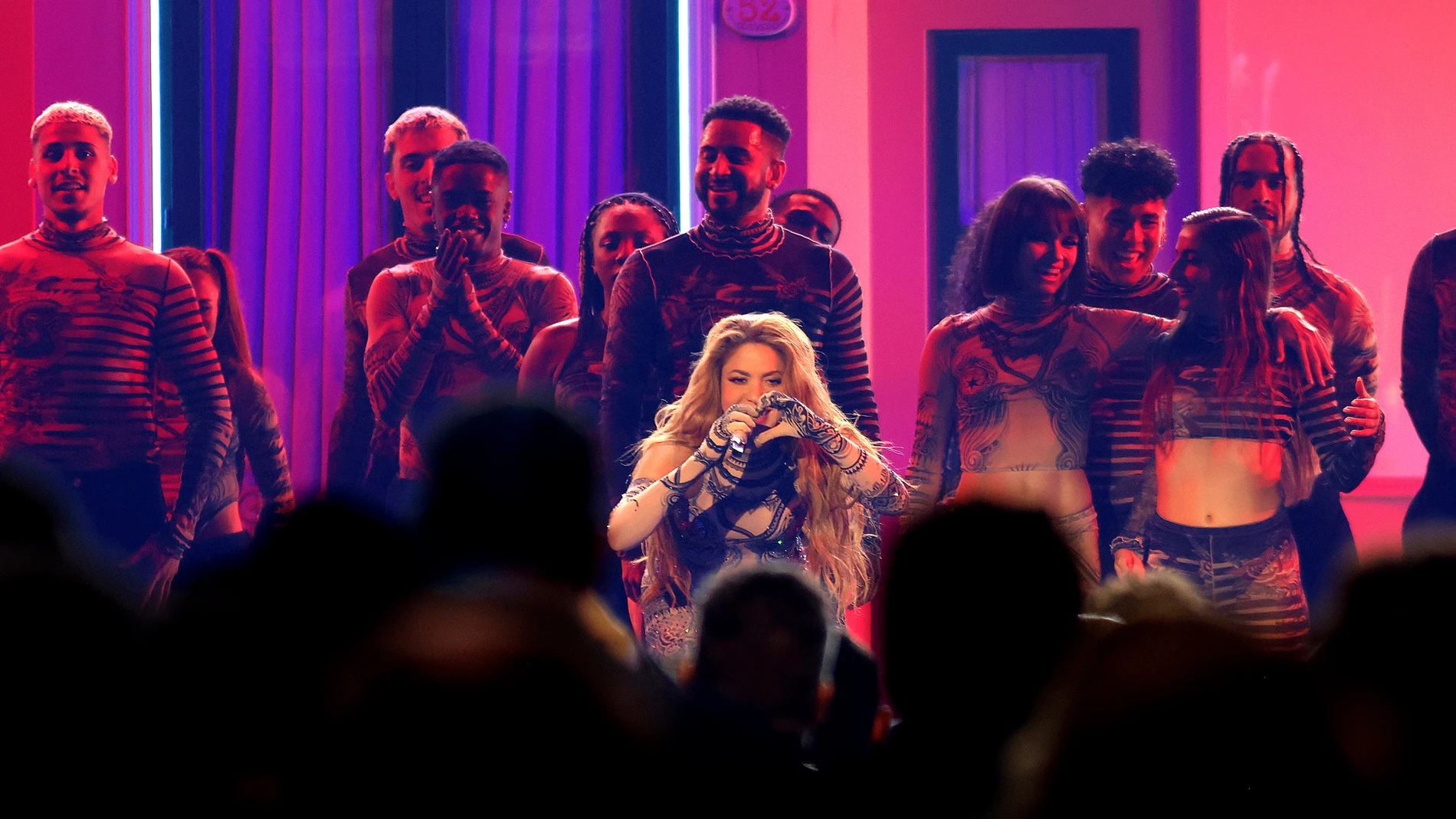 Shakira, tras actuar con Bizarrap en los Latin Grammy 2023.
