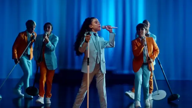 Sandra Valero, en el videoclip de Loviu