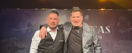 Andy y Luca, durante la presentación de su gira 'Nuestros últimos acordes', el 23 de noviembre en Madrid. Andy y Luca, durante la presentación de su gira 'Nuestros últimos acordes', el 23 de noviembre en Madrid.