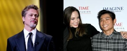 Brad Pitt, Angelina Jolie y su hijo Pax