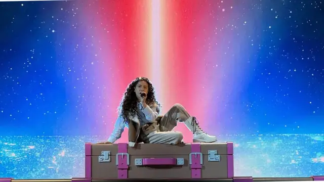 Sandra Valero actúa en Eurovisión Junior de 2023 e interpreta la canción 'Loviu'.