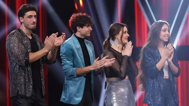 Elsa, Miguel, Nereida y Pablo, finalistas de La Voz en una Semifinal llena de magia y grandes invitados