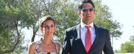 Fernando Verdasco y Ana Boyer, en una boda en julio de 2022. Fernando Verdasco y Ana Boyer, en una boda en julio de 2022.