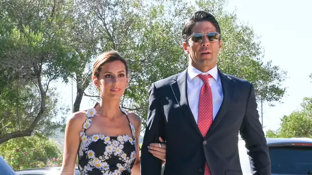 Fernando Verdasco y Ana Boyer, en una boda en julio de 2022.
