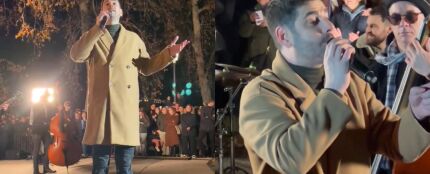 Melendi sorprende a sus fans cantando en medio del Parque del Retiro en Madrid 