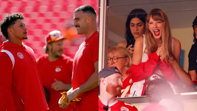 Patrick Mahomes, mano derecha de Travis Kelce, elogia a Taylor Swift: "Es parte del equipo"