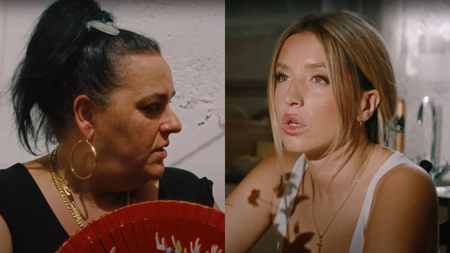 La Chata y Lola Índigo, en el videoclip de 'Mala suerte'.