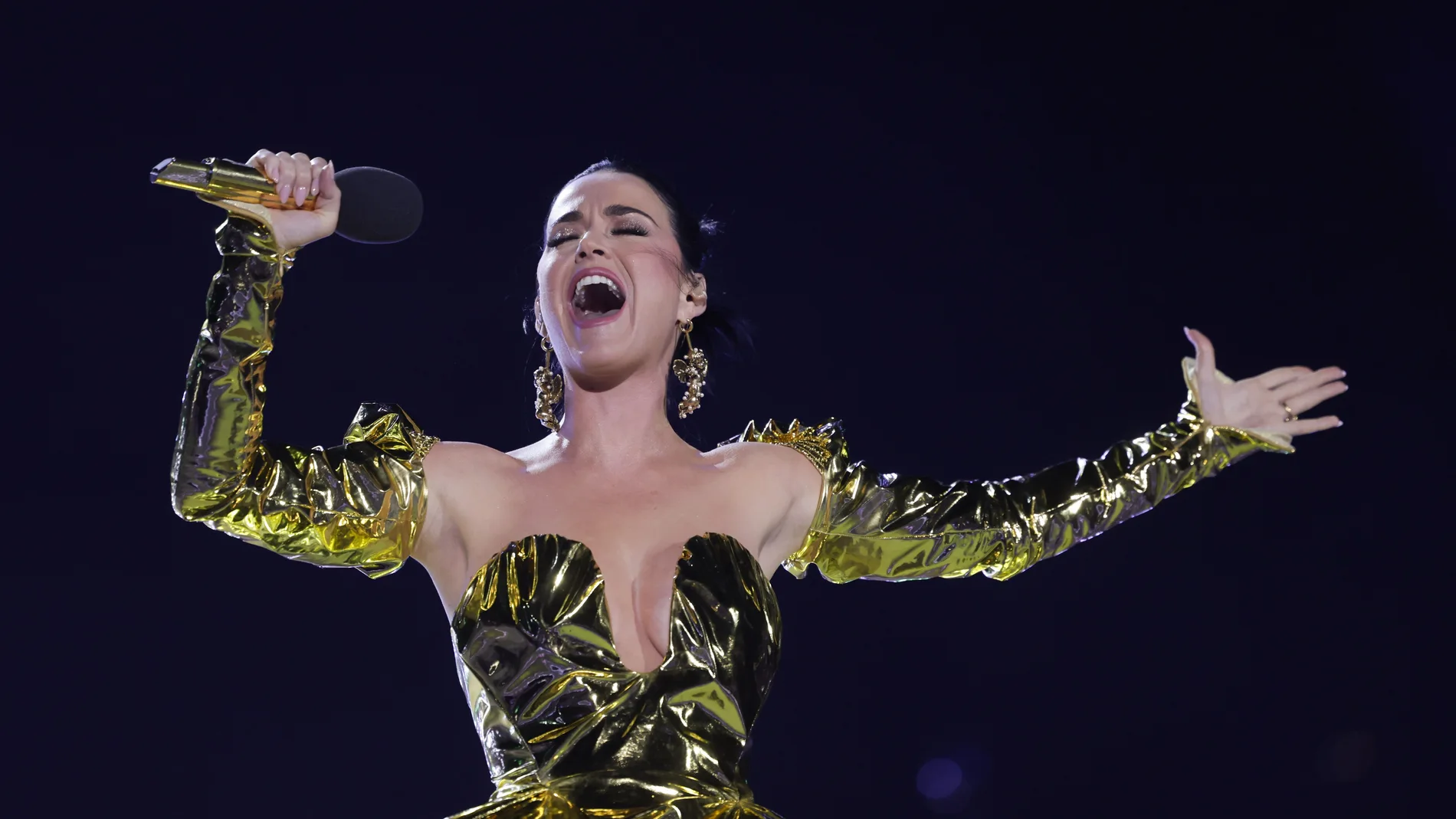 Katy Perry, durante el concierto en Windsor para celebrar la coronación del Rey Carlos III, en mayo de 2023. Katy Perry, durante el concierto en Windsor para celebrar la coronación del Rey Carlos III, en mayo de 2023.
