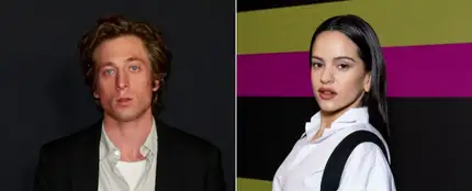 El actor Jeremy Allen White y la cantante Rosalía. El actor Jeremy Allen White y la cantante Rosalía.