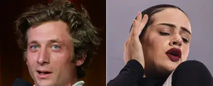 El actor Jeremy Allen White y la cantante Rosalía. El actor Jeremy Allen White y la cantante Rosalía.
