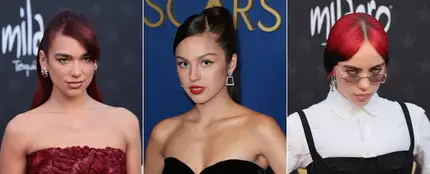 Dua Lipa, Olivia Rodrigo y Billie Eilish. Dua Lipa, Olivia Rodrigo y Billie Eilish.