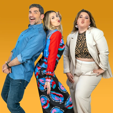 Nacho García, Eva Soriano y Lalachus Nacho García, Eva Soriano y Lalachus