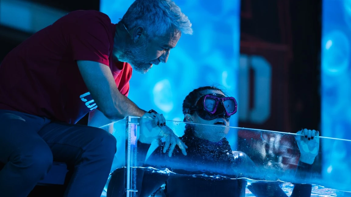 La pelea de Marta Díaz para llegar al 1:11 en la apnea en El Desafío La pelea de Marta Díaz para llegar al 1:11 en la apnea en El Desafío