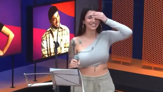 El eructo inesperado de Naiara (OT) ensayando 'Let's Get Loud' que ha provocado un ataque de risa a Lucas y Paul