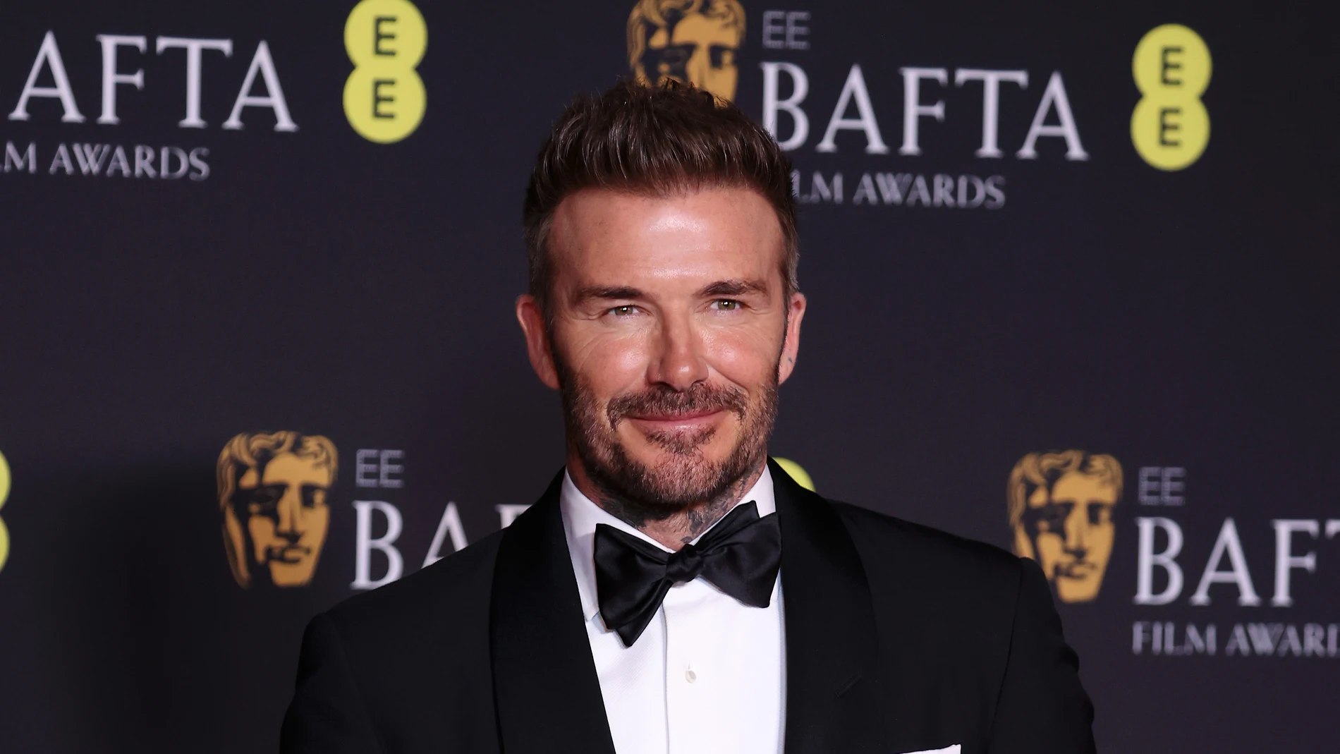 David Beckham, en la alfombra roja de los premios BAFTA 2024.
