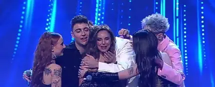 Chenoa, tras participar en la actuación grupa de la final de 'OT 2023'. Chenoa, tras participar en la actuación grupa de la final de 'OT 2023'.